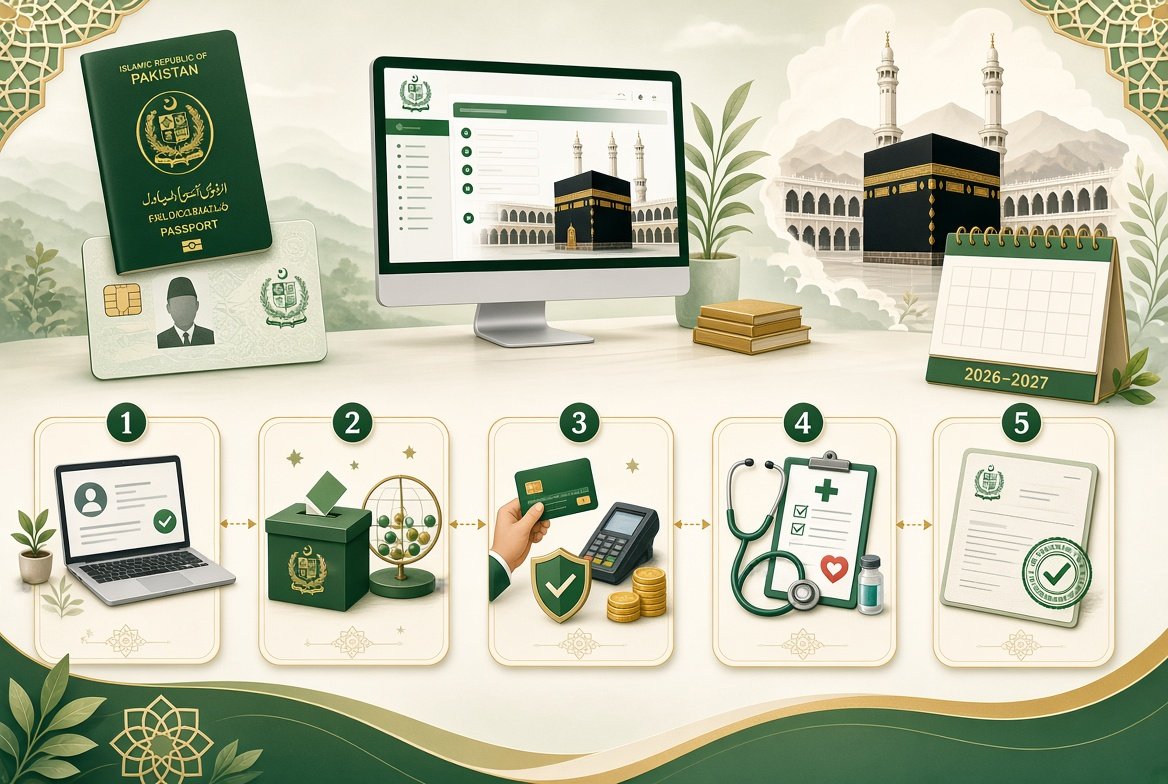 What is the process of applying through Government Hajj scheme from Pakistan in 2026 for Hajj 2027